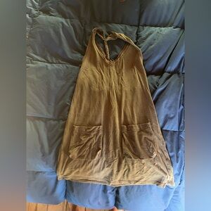 Casual Brown Tank Top